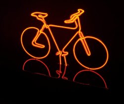 Neonowy rower 3D