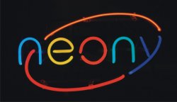 Wzornik neony w elipsie