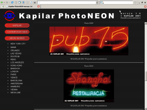 Program Kapilar PhotoNEON
